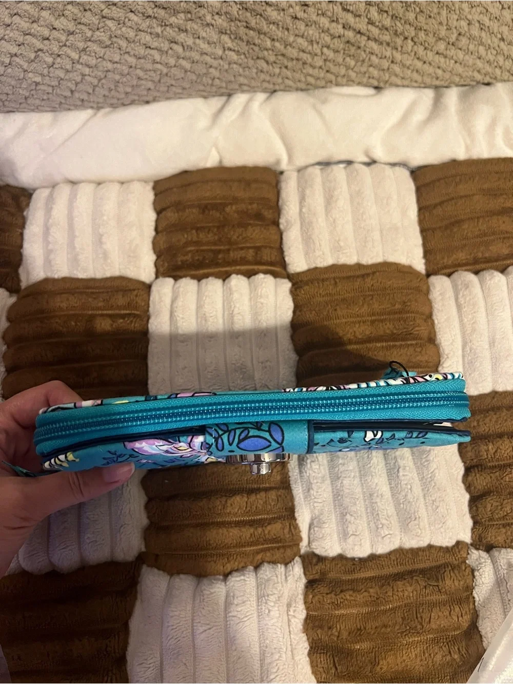 Vera Bradley RFID Turnlock Wallet in Peacock Garden NWTS!